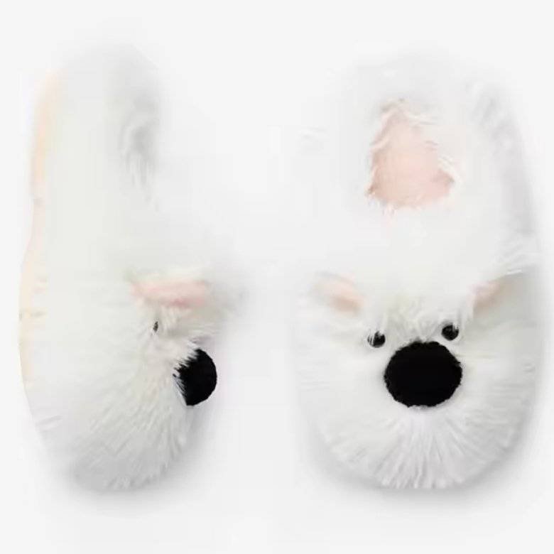 FluffyStep panda - Pantoufles en peluche _ Peluches.ma